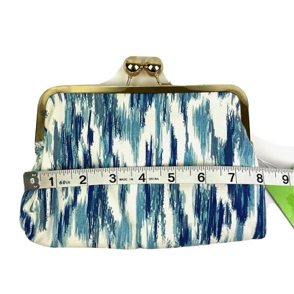 C. Wonder Ikat Clutch Bag Watercolor Kiss Lock Small Handbag Purse Brand New - Picture 5 of 6